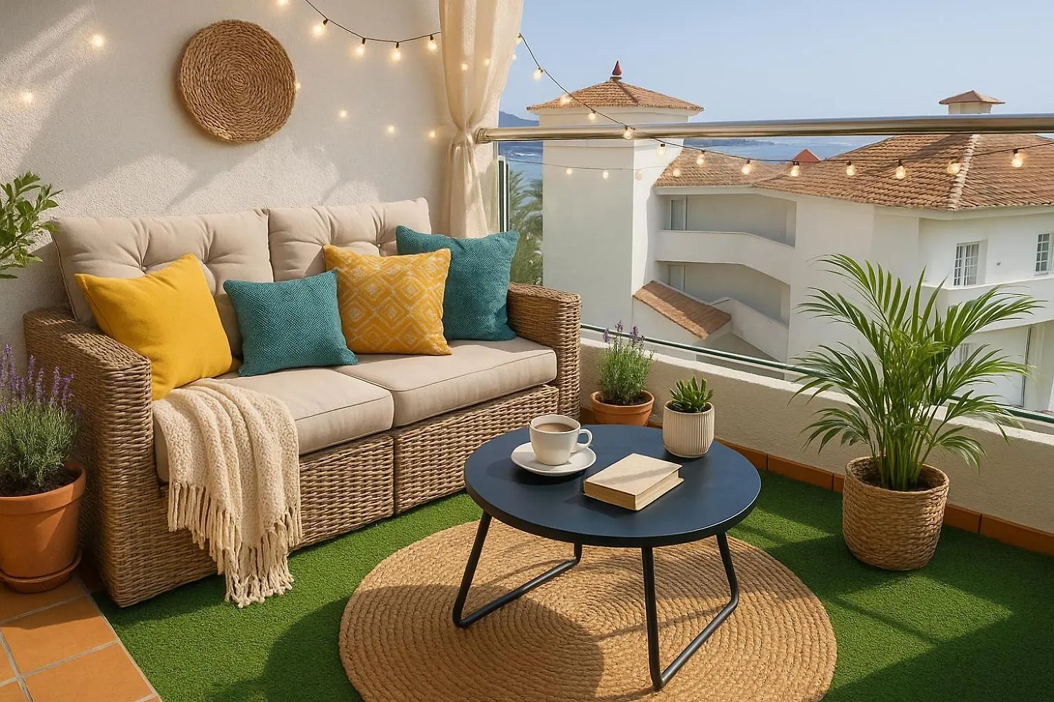 Small Oasis Nelson Mandela Apartment With Sea View, Two Bedrooms, Parking, Terrace And Pool Manilva